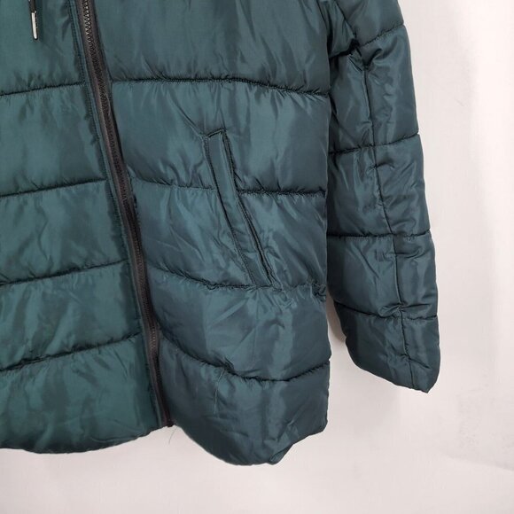 SEBBY Women's 3/4 Puffer Jacket In Bottle Green Size S NWT - Picture 4 of 12